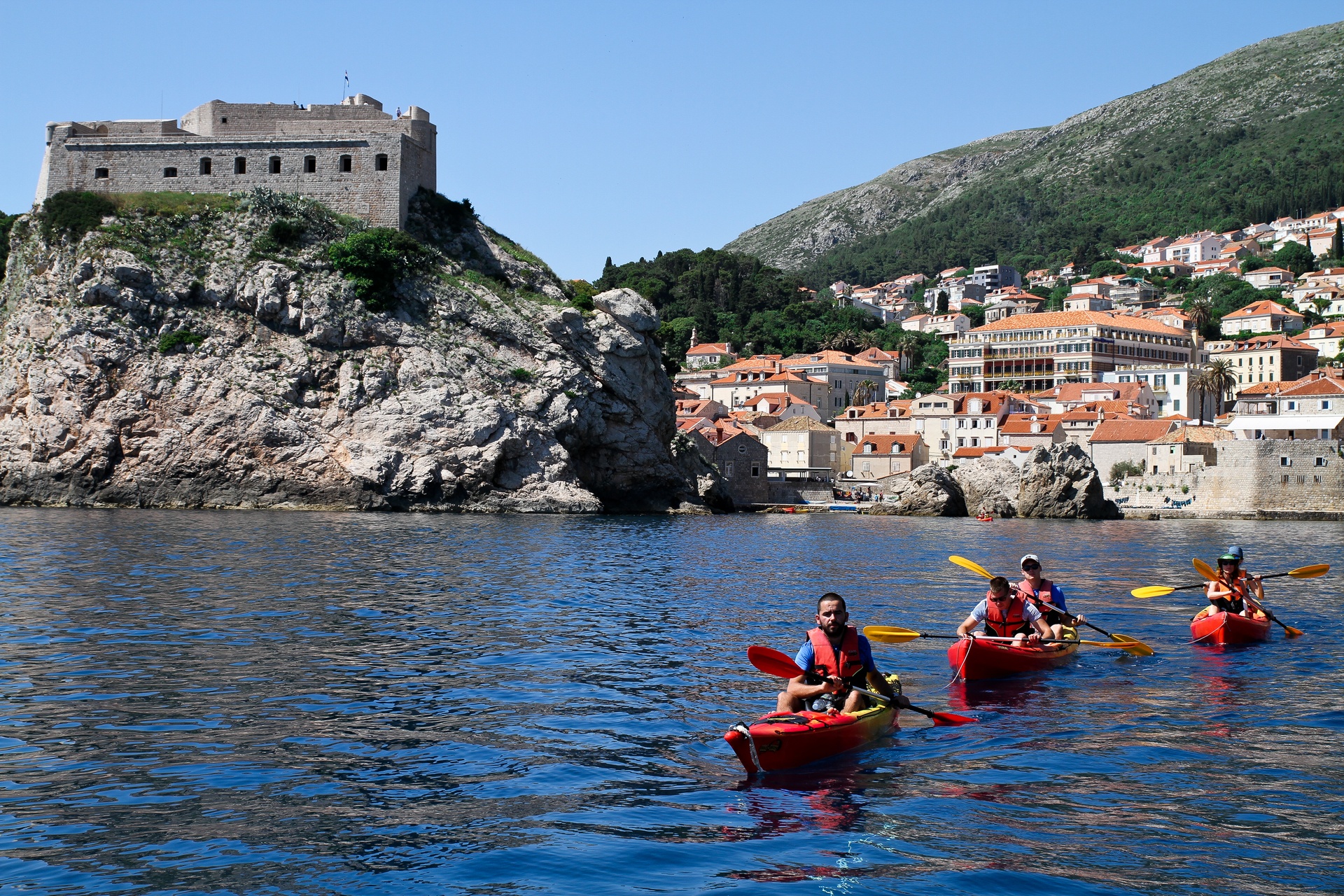 kayaking in dubrovnik